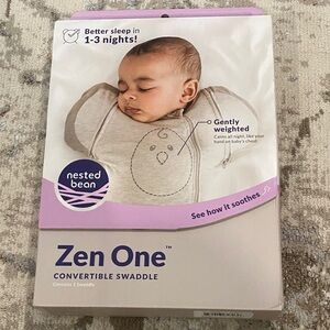 Nested Bean Zen One Convertible Swaddle in Light Gray